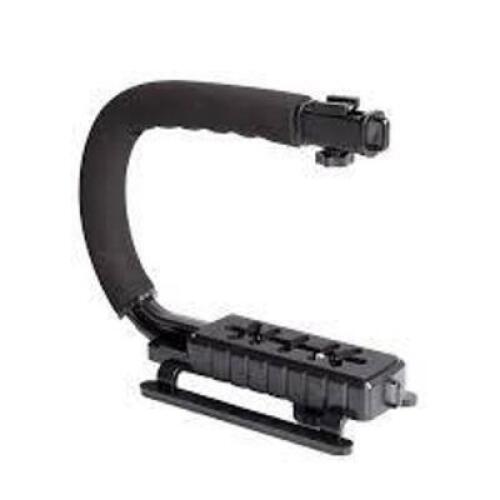 DESCRIPTION: (4) VIDEO STABLIZER HANDLE GRIP BRAND/MODEL: MICNOVA #CC VH02 INFORMATION: MEDIUM SIZE RETAIL$: $20.00 EA QTY: 4