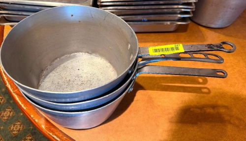 (3) 10" SAUCE POTS