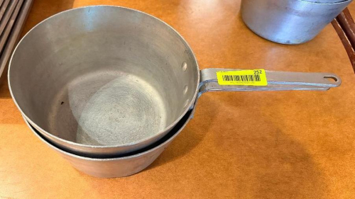 2) 10" SAUCE POTS