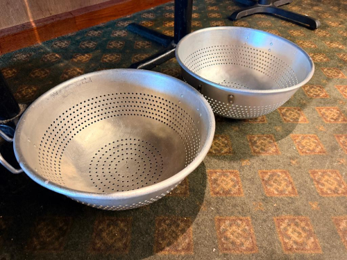 (2) 16" COLANDERS