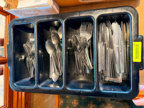 (25) SETS OF SILVER WARE.