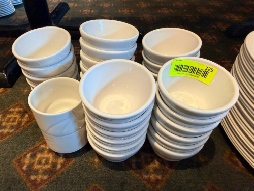 (34) 4" CHINA RAMAKINS