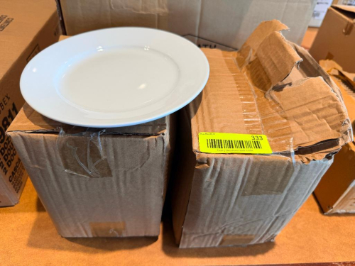 (12) 8" CHINA PLATES.
