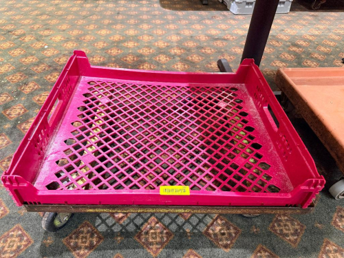 PLASTIC BREAD RACK DOLLY.
