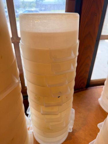 (10) 4 QT PLASTIC CONTAINERS.