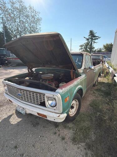 (1) 1974 CHEVROLET C/K PICKUP TRUCK WITH GREEN EXTERIOR