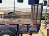 TANDEM-AXLE STEEL UTILITY TRAILER WITH MESH RAMP GATE & SIDE RAILS - 6