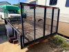 TANDEM-AXLE STEEL UTILITY TRAILER WITH MESH RAMP GATE & SIDE RAILS - 7