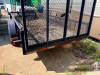 TANDEM-AXLE STEEL UTILITY TRAILER WITH MESH RAMP GATE & SIDE RAILS - 8