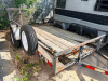 SINGLE-AXLE STEEL UTILITY TRAILER WITH WOOD DECK, MESH RAMP GATE & SPARE TIRE - 4