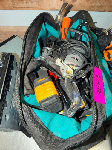 (1) ASSORTED LOT OF POWER TOOLS & TOOL BAG