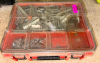 (1) ASSORTED LOT OF HARDWARE & FASTENERS WITH ORGANIZER CASE