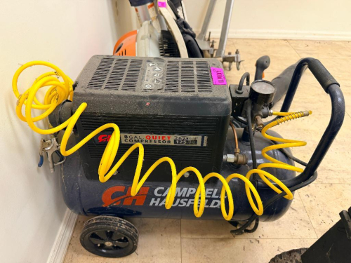 (1) AIR COMPRESSOR WITH COILED AIR HOSE