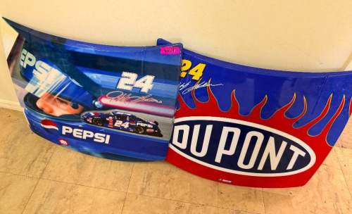 (1) DUPONT/PEPSI #24 JEFF GORDON NASCAR RACE CAR BODY PANEL