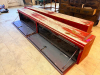 (2) WOODEN STORAGE BENCH CHEST WITH HINGED FRONT PANELS - 2