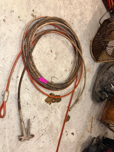 (1) ASSORTED LOT OF CABLES & WIRE ROPE WITH FITTINGS