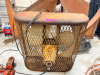 (1)PORTABLE ELECTRIC SHOP HEATER WITH METAL SAFETY GUARD