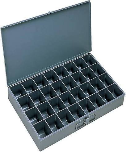 (1) SMALL PARTS STORAGE BOX, WITH MOVEABLE DIVIDERS