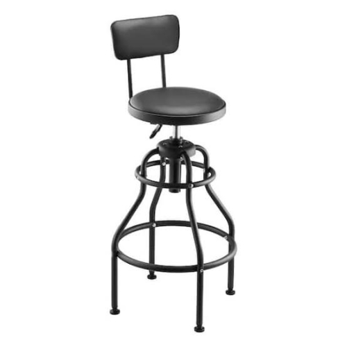(1) SHOP STOOL WITH BACKREST