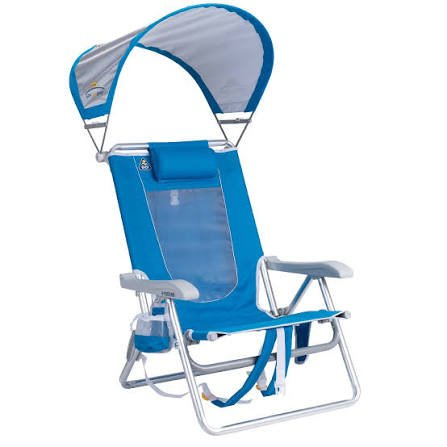 (1) SUNSHADE BACKPACK BEACH CHAIR