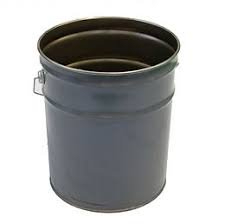(2) BUCKET, ROUND TAPERED, OPEN HEAD
