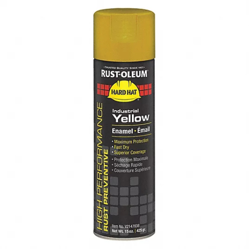 (6) YELLOW SPRAY PAINT