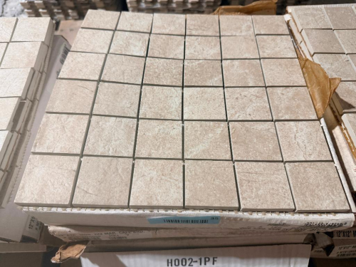 40 SQ FT LOT OF 12 X 12-INCH MARBLE MOSAIC TILE SHEETS