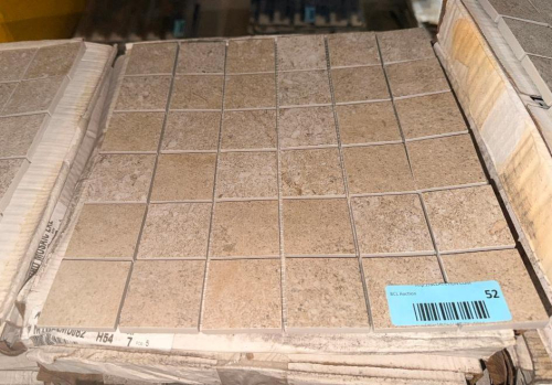 45 SQ FT OF NAZARE ORO 2 X 2-INCH MOSAIC TILE SHEETS