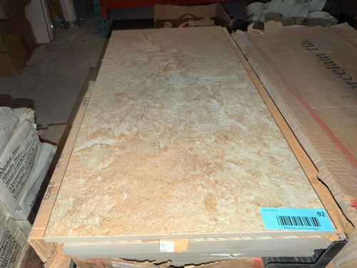 84 SQ FT OF NATURAL STONE PORCELAIN FLOOR TILES