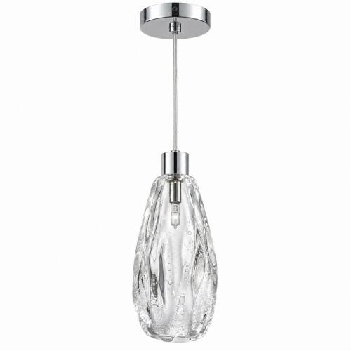 (3) ALICO GLACIER COLLO 12-VOLT CHROME PENDANT LIGHT