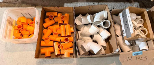 (1) ASSORTED LOT OF PVC AND CPVC PIPE FITTINGS