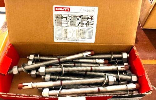 (15) STAINLESS STEEL ANCHORS