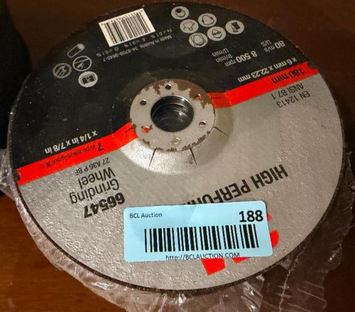 (5) 7-INCH HIGH PERFORMANCE GRINDING WHEELS