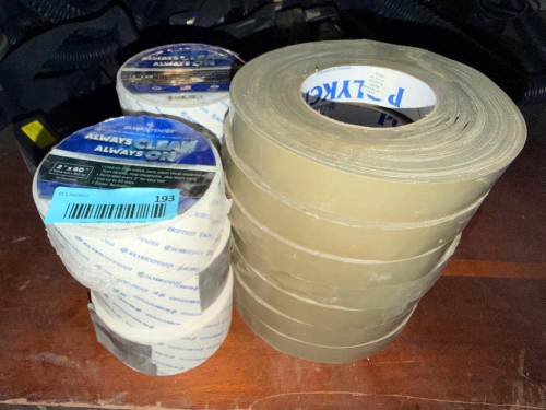 (1) ASSORTED LOT OF CLEAR PACKING TAPE