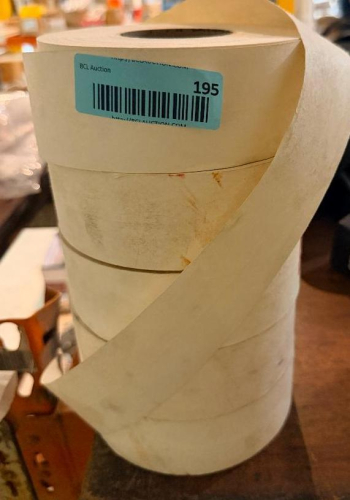 (1)ASSORTED LOT OF ADHESIVE / MASKING TAPE ROLLS