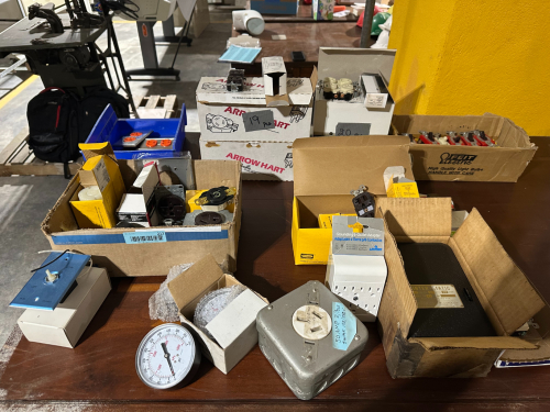 (1) Large Lot of New Commercial & Industrial Wiring Devices + Vintage Intermatic Time Switch