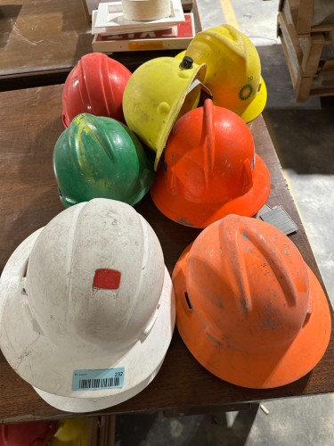 (1) ASSORTED LOT OF HARD HATS