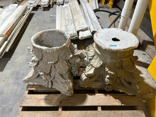 (2) ORNATE ARCHITECTURAL COLUMN BASES