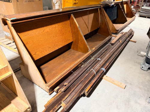 (1) ASSORTED LOT OF ORIGINAL WOOD CABINETS FROM 1929