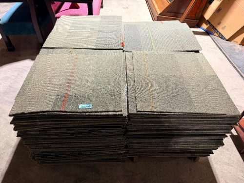 220 SQ FT OF 20" X 20" CARPET SQUARES