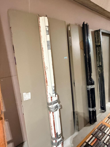 (2) METAL DOOR AND FRAME