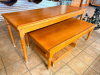 (2) NESTING WOOD DISPLAY TABLES