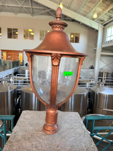 (2) DECORATIVE OUTDOOR POST LANTERN
