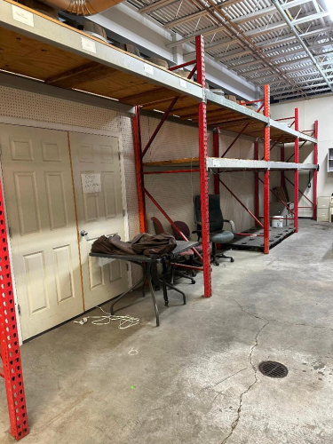 (4) SECTIONS OF 8' X 4' MEDIUM DUTY RACKING.