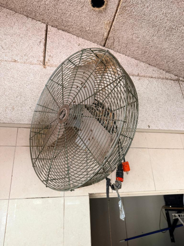 (2) CELLING / WALL MOUNTED FANS.