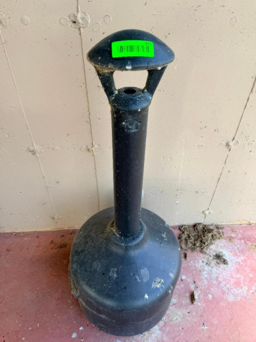 BLACK PLASTIC SMOKER TOWER.