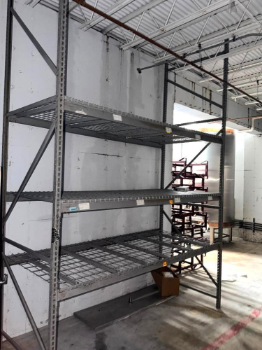 (1) SECTION OF 8' THREE TIER MEDIUM DUTY RACKING.