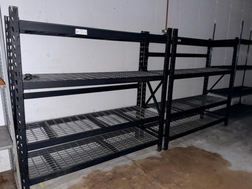 (2) 72" SECTIONS OF GLADIATOR MEDIUM DUTY RACKING.