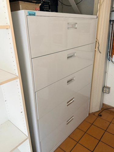 42" FIVE DRAWER LATERAL FILE CABINET