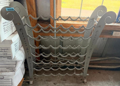 WINE BOTTLE RACK.